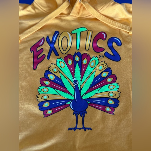 New Planet of the Grapes Peacock Exotic Hoodie - Picture 2 of 3